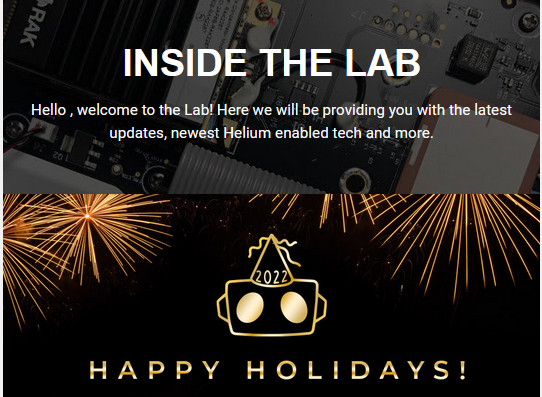 Parley Labs - Inside The Lab happy holidays